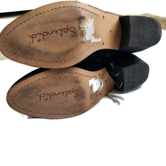 Splendid Suede Ankle Booties with Bow Detail - Picture 5 of 7